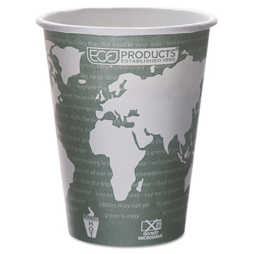 Eco-Products® World Art Renewable And Compostable Hot Cups, 8 Oz, Plum, 50-pack freeshipping - TVN Wholesale
